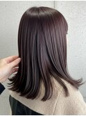 20代30代髪質改善酸性ストレート縮毛矯正ラベンダーブラウン