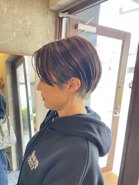 ヘアースイッチ(HAIR SWITCH) ショート/インナーカラー/オリーブカラー