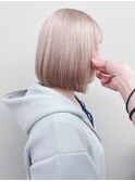 *ハイトーン姫カット前下がりボブ耳かけボブミニボブ30代40代3