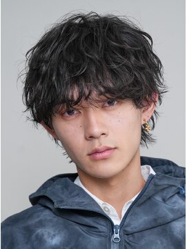 レタッチ バイ フィフス 天神大名(RETOUCH by fifth) 天神10代20代シャドウパーマゆるめメンズマッシュウルフカット