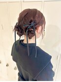 【amoretto_ yu-ka.】ツインお団子アレンジ.