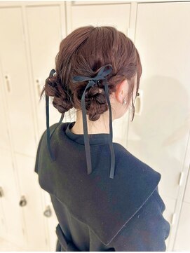 アモレット 天文館店(amoretto) 【amoretto_ yu-ka.】ツインお団子アレンジ.