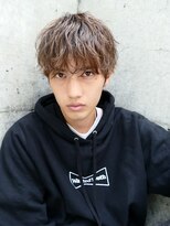 束感パーマ/無造作/ツーブロック/アッシュブラウン