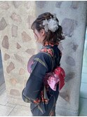 浴衣着付け＋お祭りヘアセット