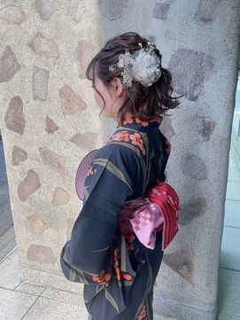 ピュア Pure ウェスティン都ホテル京都 ビューティーサロン 浴衣着付け＋お祭りヘアセット