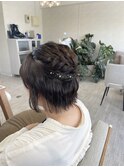 ハーフアップ