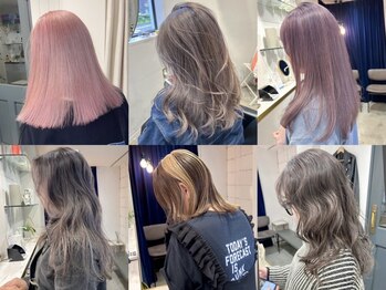 レトン 銀座(leton)の写真/【透明感*ブリーチカラー】トレンドのハイライトやブリーチなしダブルカラーもletonにお任せ[東銀座]