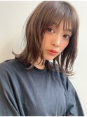 アプリコットオレンジくびれヘアハイライトカラー名古屋ショート