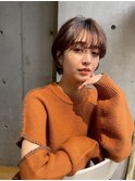 【e.dit tokyo miu】丸みショート　ボブマロンカラー