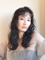 アース 溝の口店(HAIR&MAKE EARTH)&nbsp;パーマ風ミディアム[溝の口/髪質改善/縮毛矯正/白髪ぼかし]