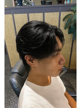 メンズ髪質改善　曲がる縮毛矯正ストレート　