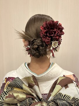 成人式　ヘアセット＆振袖着付　［所沢］