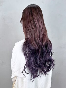 アイティーバイアルバム 八王子店(IT by ALBUM) 韓国ヘア小顔顔周りレイヤーダブルカラーロング_ba493453