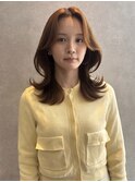 ミディアム レイヤーカット くびれヘア r