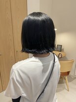 ルームキタハマ(room kitahama)&nbsp;【透明感抜群ブルーブラック】ブリーチ必須カラー