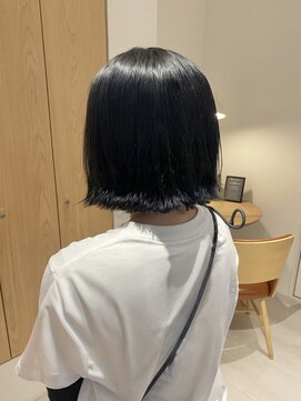 ルームキタハマ(room kitahama) 【透明感抜群ブルーブラック】ブリーチ必須カラー
