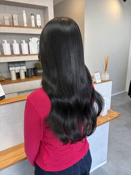 ワク 豊川店(waku) ブルーブラック　透明感カラー