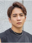 メンズ刈り上げツイストスパイラルシャドウパーマセンターパート