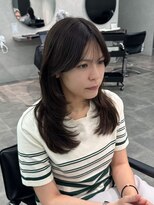 ジーニー 千葉(GENiE)&nbsp;韓国レイヤーカット/顔周り/ミントベージュ/【古荘竜生】