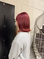 アトレ 福岡大名店(attrait)&nbsp;ピンクボブ×大人っぽい透け感カラー