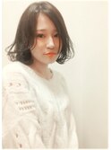 【morio池袋】黒髪ウェットボブ
