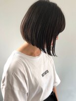 エル セルカ 高田馬場(el CERCA)&nbsp;切りっぱなしボブ×前下がり×黒髪地毛風【高田馬場/新宿】