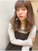 【山田】アフロート ブランジュ ハイライト無造作カール
