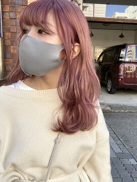 ロックス バイ マグ 松本(rocks BY MAG) 【rocks】ピンクカラー/ハイトーンカラー/ふんわりレイヤー