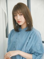 オーブ ヘアー ライラ 山王店(AUBE HAIR raira) 【AUBE HAIR】ショコラブラウン_セミディヘア