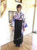 卒業式 袴 着付け