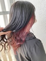 カプア 仙台駅前店(Kapua)&nbsp;インナーカラーピンクラベンダーミディアムレイヤーケアブリーチ