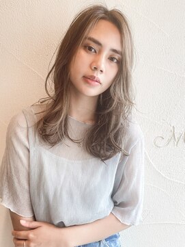 マセナ(Masena) フェイスフレーミング×ミディ×ライトモカベージュ　2