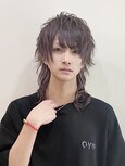 ロックンロール♪束感巻きウルフ(襟足シールエクステ)
