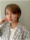 大人ショート/30代40代50代/明るい白髪染め【三橋】