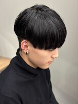 エルマーク(L-MARK)&nbsp;ハイライトセンターパートメッシュダブルカラーツーブロック