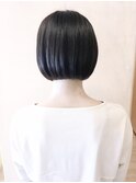 【morio成増/一戸】ミニボブ黒髪シースルーバング