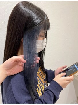テーラヘアー ユーカリが丘店(TELA HAIR) インナーカラー×ブルー【TELA HAIRユーカリが丘】
