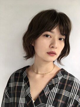 アンドレイ 表参道(andrey) [ANDREY]グレーベージュ/レイヤーロング/前髪パーマ黒髪カタログ