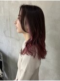ピンクブラウン×ピンクグラデーション