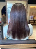 ストレート/セミロング/艶髪カラー