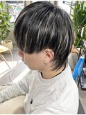 メッシュキャップホワイトハイライト
