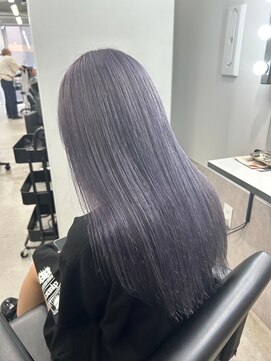ジゼル 中津大分(GiseL) ラベンダーグレー ハイトーン ケアブリーチ 髪質改善