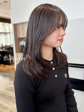 ケーツー あべのキューズモ－ル店(K-two) ローレイヤーカット*フェイスレイヤー*顔周りカット*セミロング