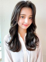 ラルユー 金山(LallYou)&nbsp;後れ毛が可愛い顔周りハイレイヤーロングチェリーブラウン