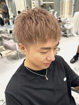 アールプラスヘアサロン(ar+ hair salon)&nbsp;メンズヘア/ミルクティーカラー