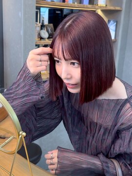 ロンド 表参道店(Lond) ◇くすみベージュ/ボブ/前髪/レイヤー/髪質改善/縮毛矯正/表参道