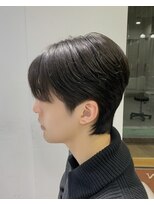 ネオリーブウリ 二子玉川店(Neolive uri) ブルーブラックフェザーパーマサーフカールセンターパート