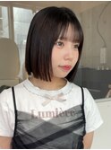 福岡ボブ/縮毛矯正/ぱつっとボブ/ボブ/髪質改善/レイヤーボブ &nbsp;&nbsp;