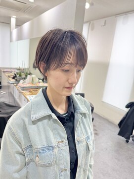 エルエスヘアー(LS HAIR) 【片山陽基】ニュアンスカラーと透け感のあるベリーショート