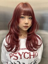 ロンドイディールバンダイ 新潟万代(Lond ideal)&nbsp;ハッシュカット×ワインレッド